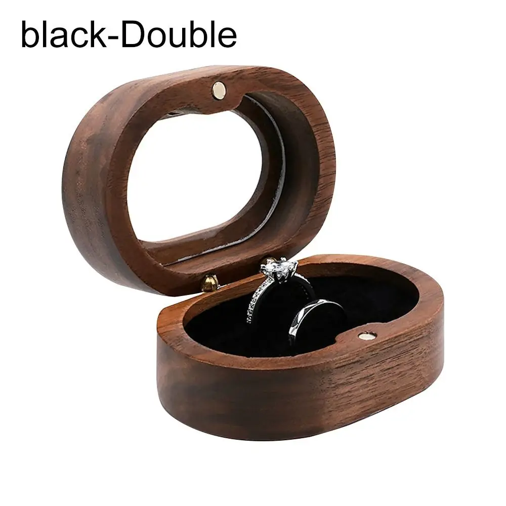 Engagement Gifts Case Wooden Storage Holder Lover Ring Display Box Ring Storage Box Jewelry Box