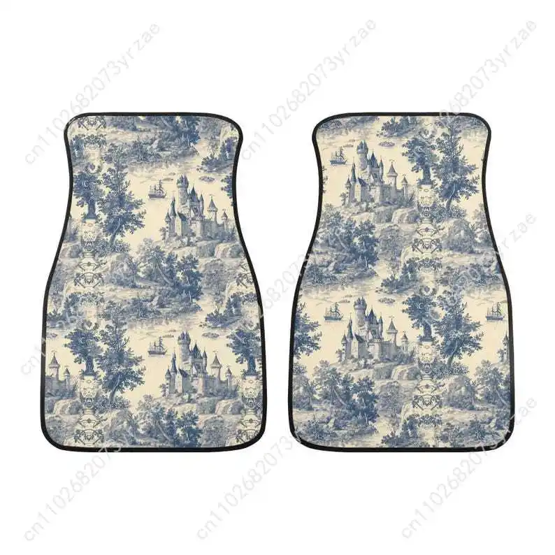 

Toile Castle 4pcs Universal Car Floor Mats All-Season Fashionable Auto Interio Absorbent Non-Slip Washable Car Floor Mats