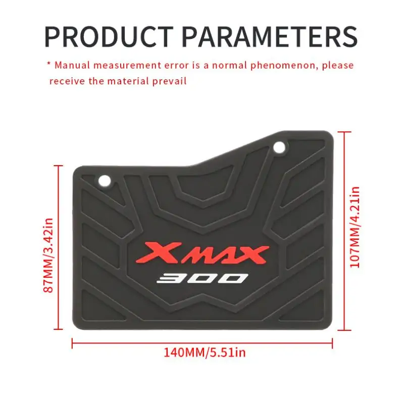 Applicable for XMAX-300 Waterproof Rear Mud Protection Pad Motorcycle Modified Black Engine Fenders 21-24 Years