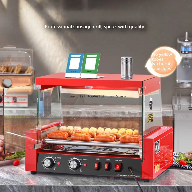 

Rolling Type Sausage Roller Commercial Electric Kitchen Shop Sausage Roller Convenience Store Гриль-машинка MH40KCJ