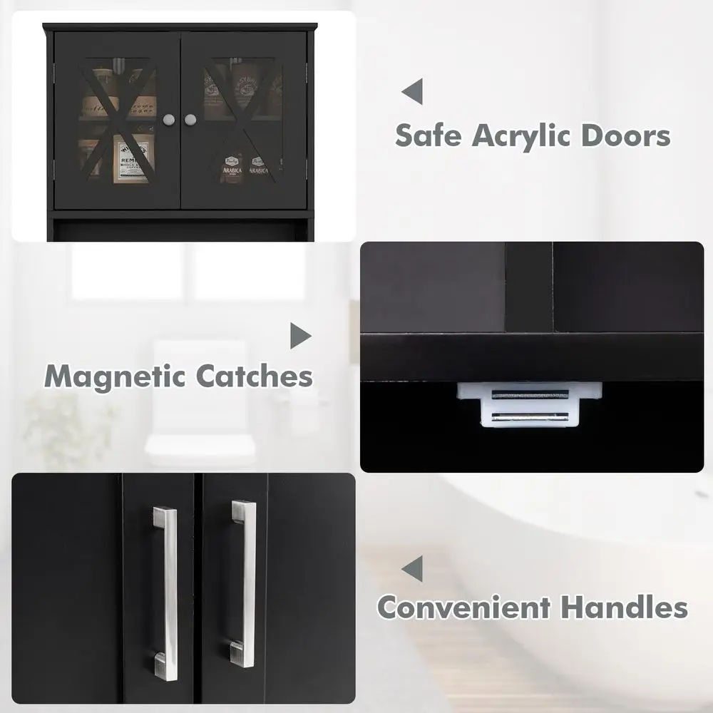 57" Bathroom Storage Cabinet 6