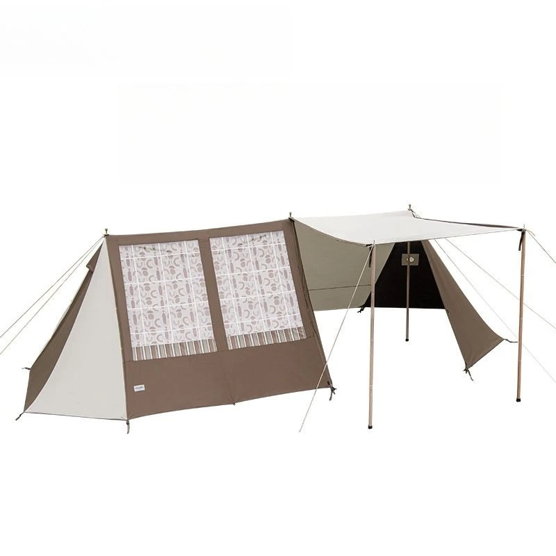 

Cotton tent outdoor camping camping shelter canopy one room and one living room