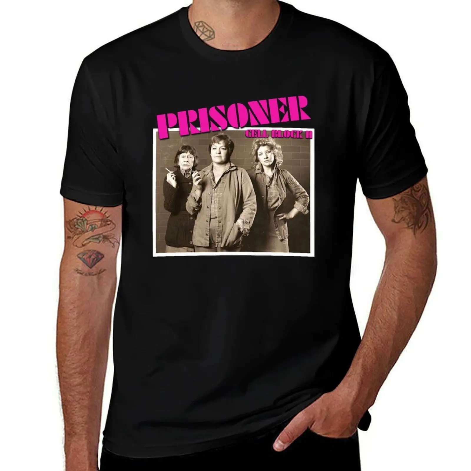 

Prisoner Cell Block H - The Ladies! Bea, Chrissie & Lizzie T-Shirt man t shirts for men casual t shirts for man cotton T-Shirt