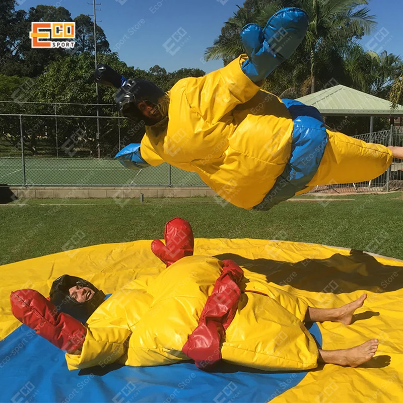 

sale inflatable sumo suit adult size 3 years service life commercial use durable inflatable games for Promotional advertising