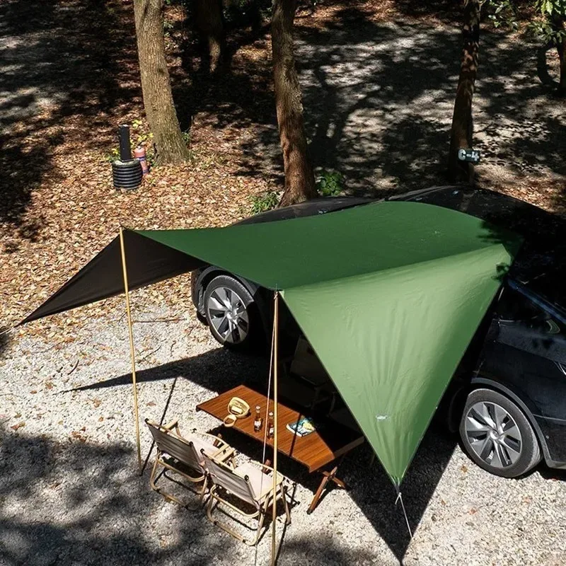 Roof Side Car Canopy Full Shading Camping Tent Rear Awning Universal Fit for Outdoor Camping Travel Shelter