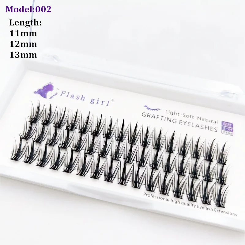 3 Rows/Boxes Premade cluster multi-layer good quality PBT material eylashes extention with personlized