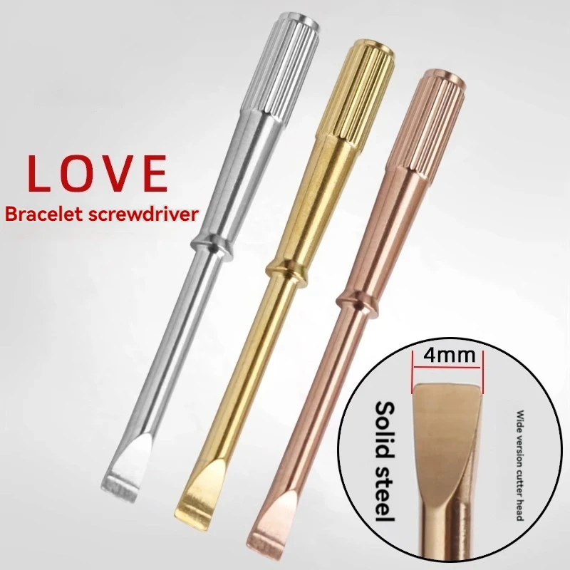 For Cartier LOVE Series Bracelet Screwdriver Wide Version 4mm Titanium Steel Tool Accessories Silver Gold Rose gold Screwdriver