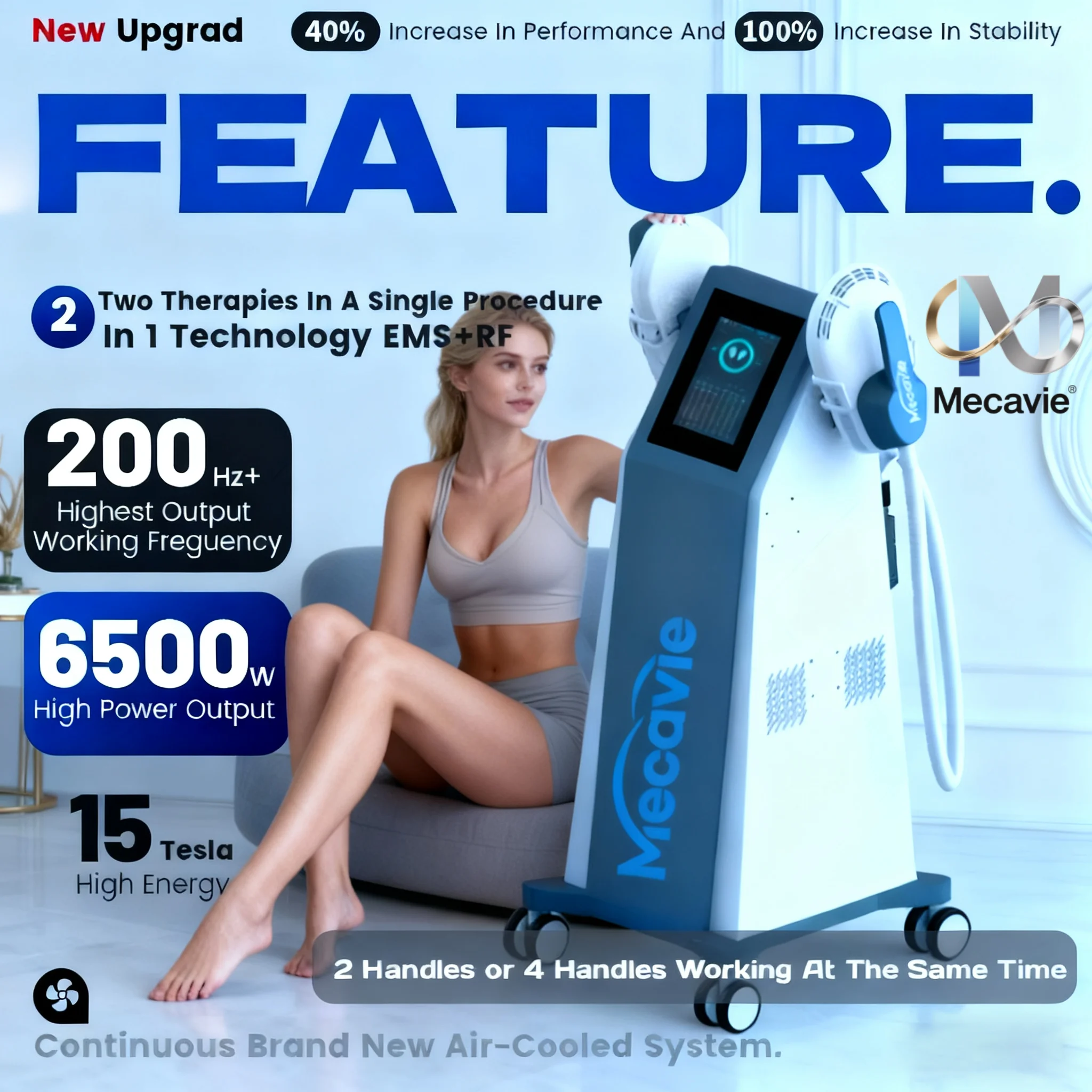 2025 MECAVIE NEO Slimming Machine Lose Weight Nova EMS Electro Muscle Stimulate Body 6500W Non-invasive Body 200HZ Machine