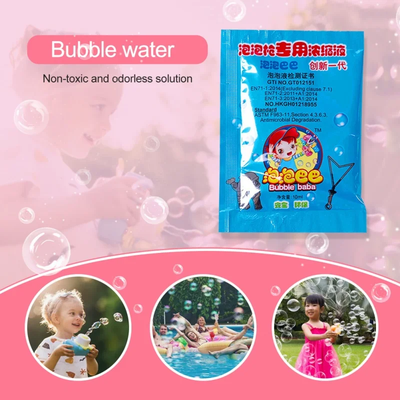 10-30 ชิ้น 10 ML/1 แพ็คใหม่ Concentrate Bubbles Liquid สบู่น้ํา Bubble Gun อุปกรณ์เสริมสบู่ Bubble Liquid Bubble เติม