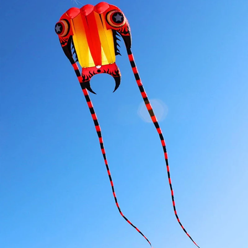 Cerf-volant en nylon souple pour adultes, moulinet de pieuvre, cerf-volant de pêche en parachute professionnel, grand, trilobite à la mouche, usine