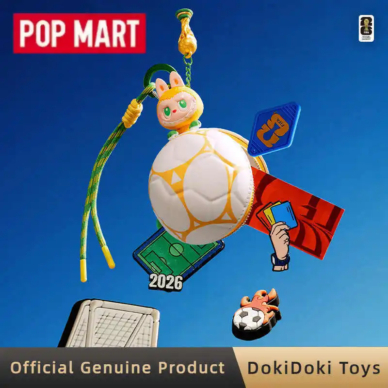

POPMART Labubu The Monsters × Fifa Football Shaped Mini Bag Blind Box Cute Peripheral Bag Pendant Mystery Box For Football Fans