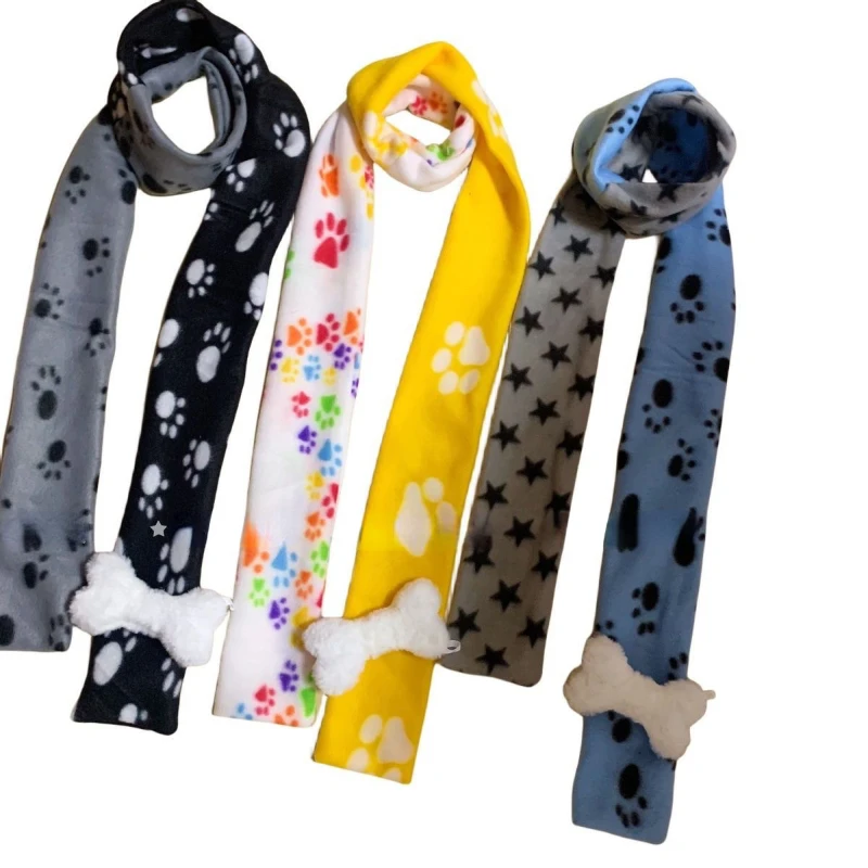 2024 Harajuku Kawaii Fashion Printing Scarf Warmers All Match Long Neckerchief New Autumn Winter 3D Bone Y2k Aesthetic Scarves