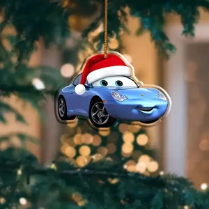 1/5 قطعة سيارات ديزني زينة عيد الميلاد أنيمي الكرتون الاكريليك طائرة شجرة عيد الميلاد الديكور المعلقات ديكور المنزل الاطفال لعبة الهدايا أعلى 10 مبيعات زخرفة شجرة عيد الميلاد ديزني - رقم 4