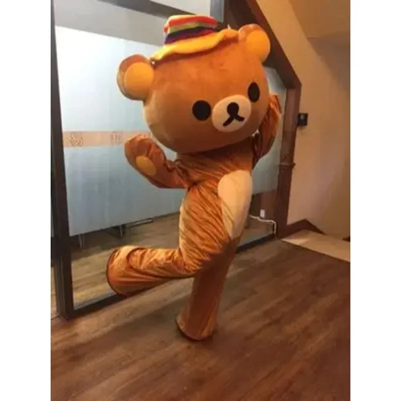 Le immagini reali al 100% erano Rilakkuma costume della mascotte orsacchiotto abbigliamento MN11