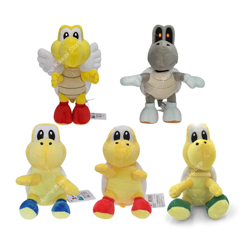 Game Mario Bros Plush Doll Anime Cute Princess Peach Koopa Troopa Piranha Plants Boo Kamek Goomba Toad Waluigi Stuffed Toy Gift