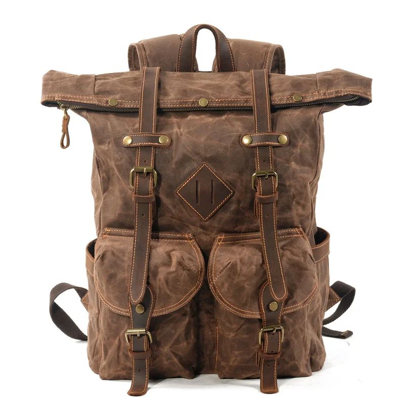 nesitu-–-sac-a-dos-vintage-en-toile-ciree-a4-gris-cafe-en-cuir-veritable-pour-ordinateur-portable-14-156-16-pouces-pour-femmes-et-hommes-sac-de-voyage-pour-randonnee-m6146