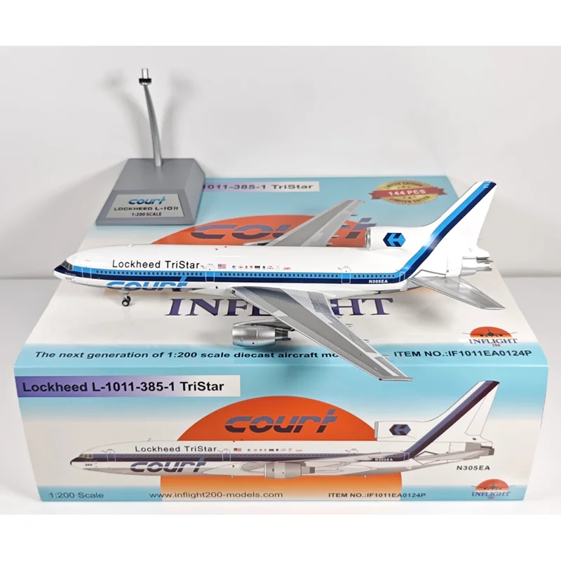 

Diecast 1/200 Scale Lockheed L-1011 N305EA Passenger Aircraft Alloy Aircraft Model Collection Display