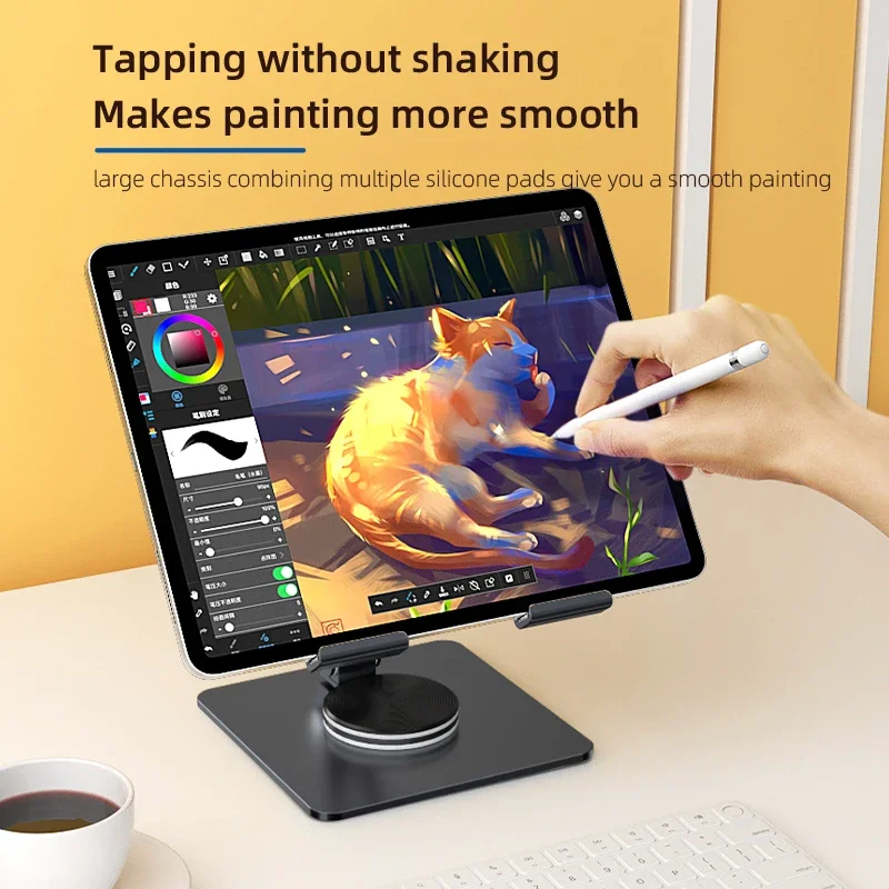 Swivel Tablet Stand Holder For iPad Pro Air Mini 10 11 12 13 Inch Kindle Paperwhite Samsung Galaxy Tab iPhone Switch Accessories