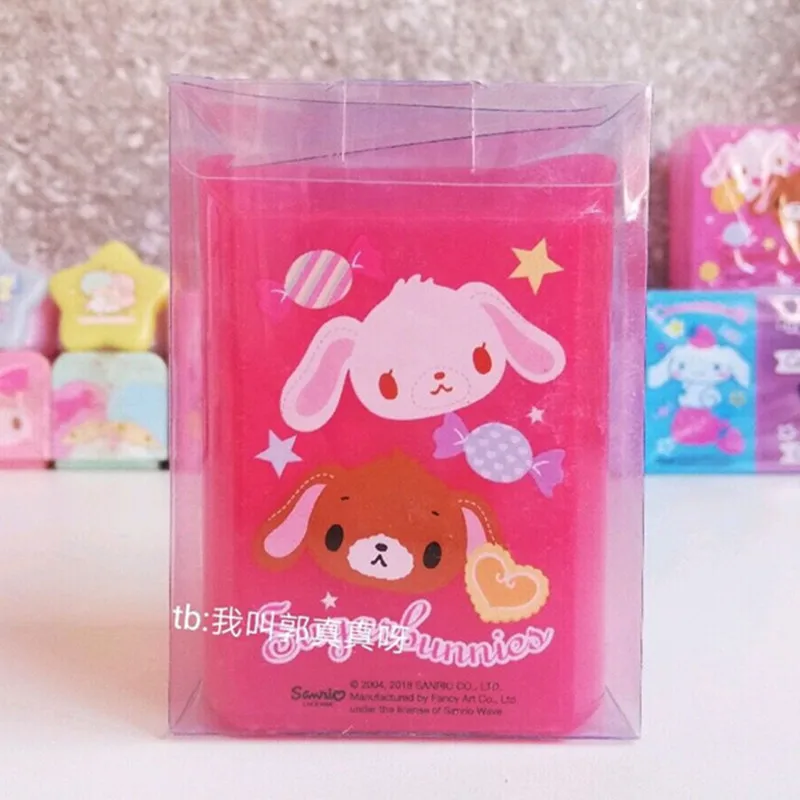 Cute Kawaii Sugarbunnies Pen Holder Cartoon Anime Pen Case Container Pink PVC Makeup Brush Pot School Stationery