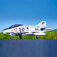 FMS 80mm F4 Ghost Fighter Electric Remote Control Ducted Aircraft Remote Control Assembly Fixed Wing Like Real Airplane F-4