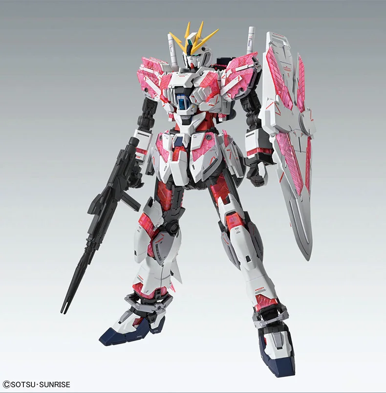 Spot Bandai 1/100 MG NT Narrative Gundam RX-93 V Ver.Ka Gundam Assembly Model Action Figure Collection Ornament Anime Toy Gift