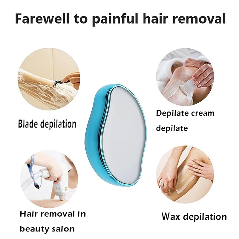 Hair Remover Nano Crystal Glass Reusable Easy Clean Physical Hair Removal Device Manual Epilator Body Legs Depilation Care Tool