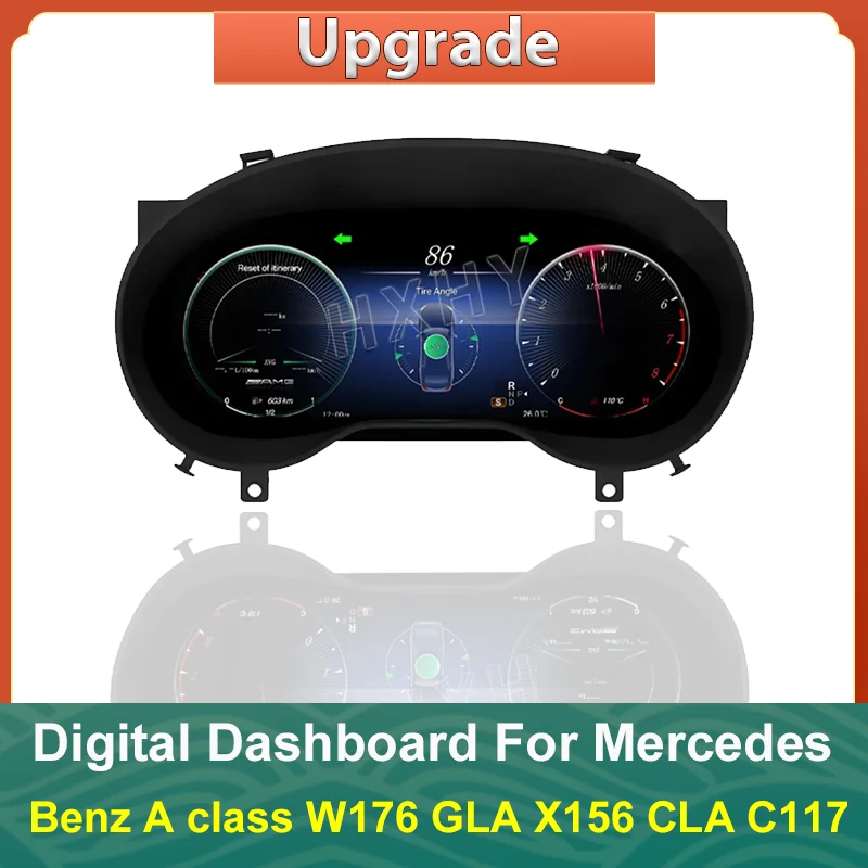 Car LCD Digital Cluster Virtual Cockpit SpeedMeter Dash For Benz A Class W176 GLA X156 CLA C117 Instrument Panel Unit