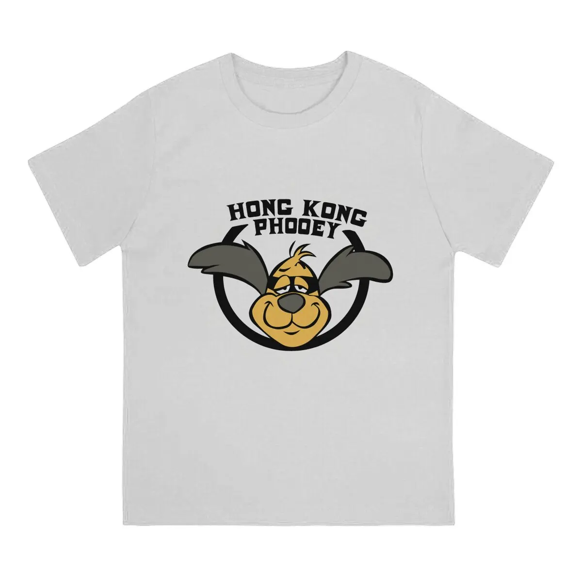 Hong Kong Phooey Cartoon Super Guy Portrait Located in the Dumpster Behind the Police Station Tshirt Homme Men's Tees For Men