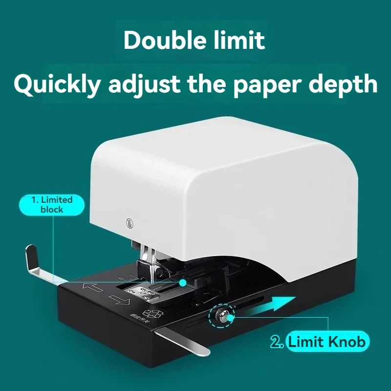 220v Electric Automatic Intelligent Induction Electric Stapler Double Head Machine Office Supplies Stationery