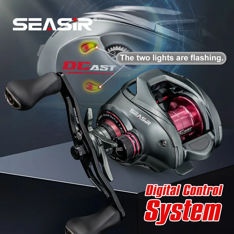 Seasir Dcast Dc Fishing Reel Digital Control Long Cast 7.3:1 7+1BB