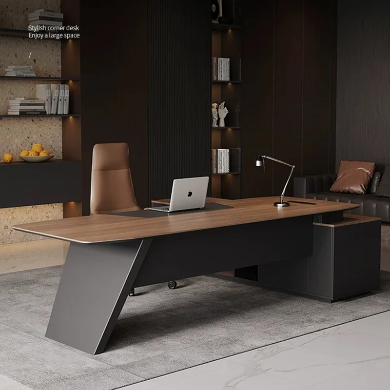 Leadership Office Luxury Large Executive Desk Modern Minimalist Boss Manager Chairman CEO Table Spacious Sturdy & High-End
