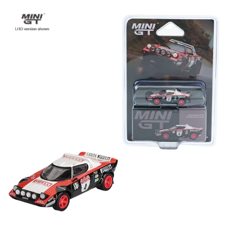 MINI GT 1:64 #1084 Lancia Stratos HF Cast-Plastic Realistic Alloy Car Model, Boys' Toy Adult Collection Decoration Piece.