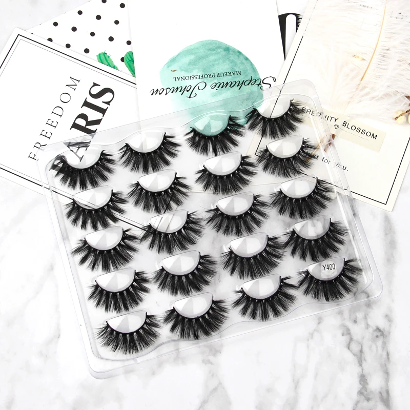 Faux Cils 3/10 Pairs 3D Mink False Eyelashes Dramatic Fluffy Handmade Fake Lashes Cruelty Free Wispy Lashes Makeup Tools Cilios