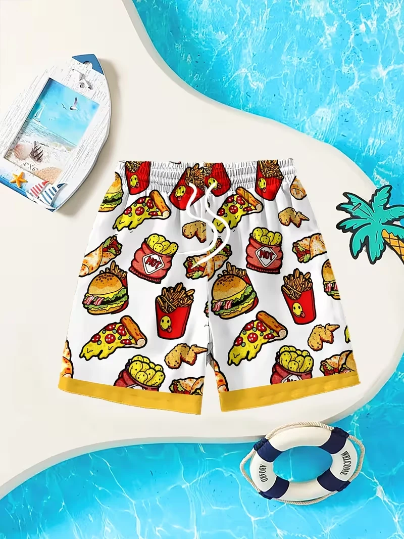 Harajuku Men's Shorts 3D Comic Cartoon Pattern Beach Shorts Quick Dry Outdoor Leisure Sports Shorts Fashion Men's Shorts 2026