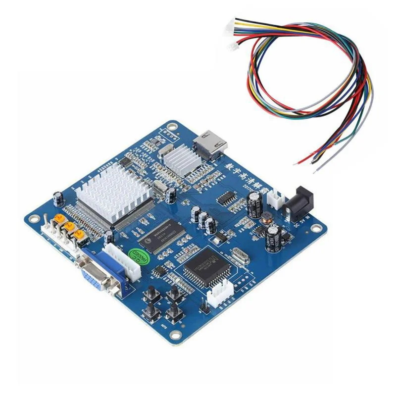 

Плата преобразователя видеовыхода A68Z HD VGA/RGB/CGA/EGA/YUV в HDMI, совместимая с видеовыходом для аркадного синего игрового автомата
