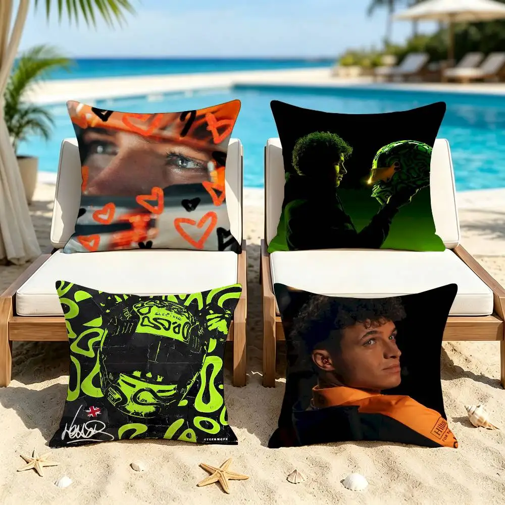 Ace driver Lando Norris Square Pillow Case Multi Sizes For Car Home Bedroom Decor Custom Valentine Gifts