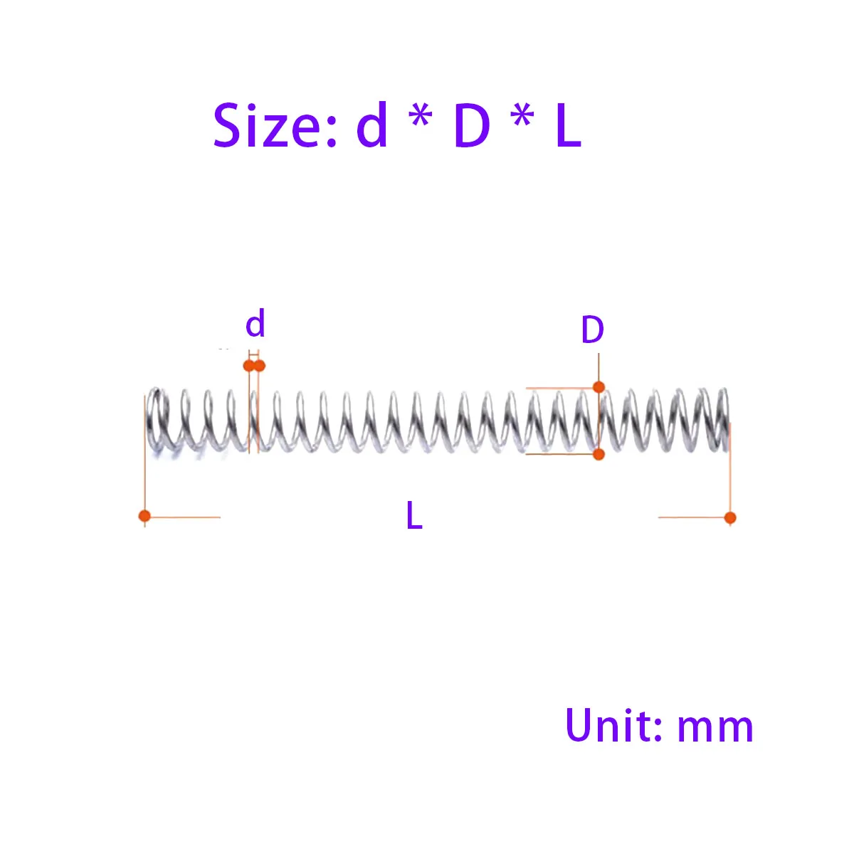 Compression Spring, Pressure Tension Spring, Length 300mm