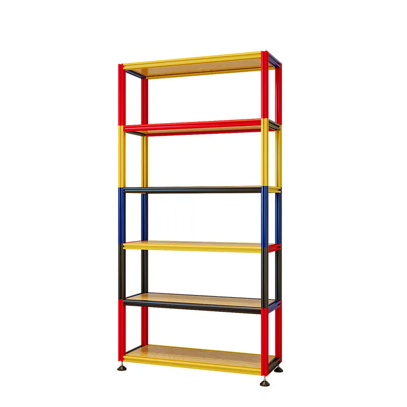 Aluminum profile dopamine figure shelf color bookshelf multi-layer display rack