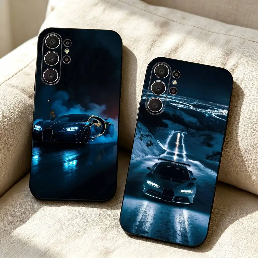 Car-C-chiron Hypercar.jpg   Black Soft Silicone Phone Case for Samsung Ultra S26, S24, S21, S22, S23, S30, Plus, Lite