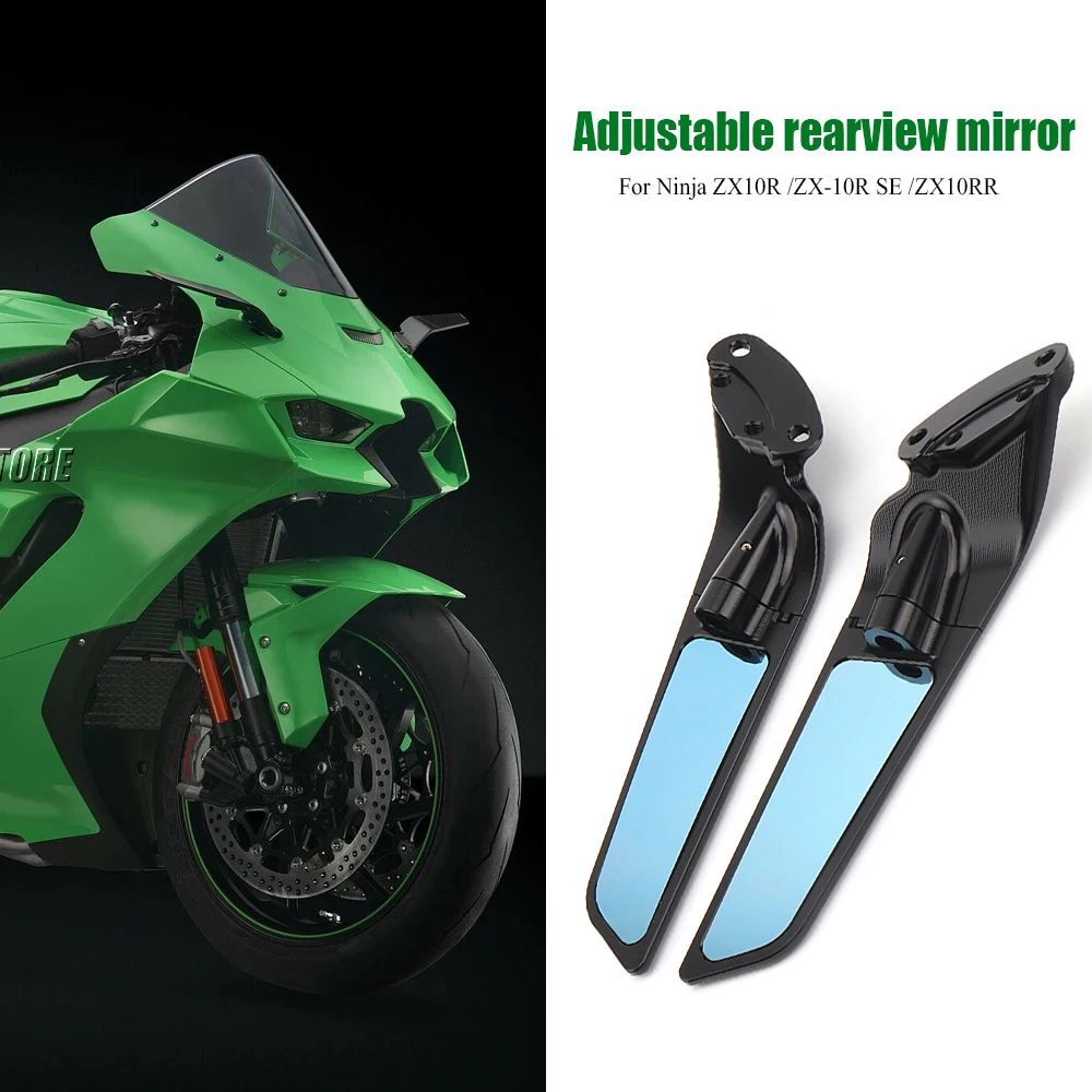 

Регулируемые алюминиевые зеркала заднего вида для мотоциклов KAWASAKI Ninja ZX10R ZX-10R SE ZX10RR ZX-10RR ZX 10 R RR