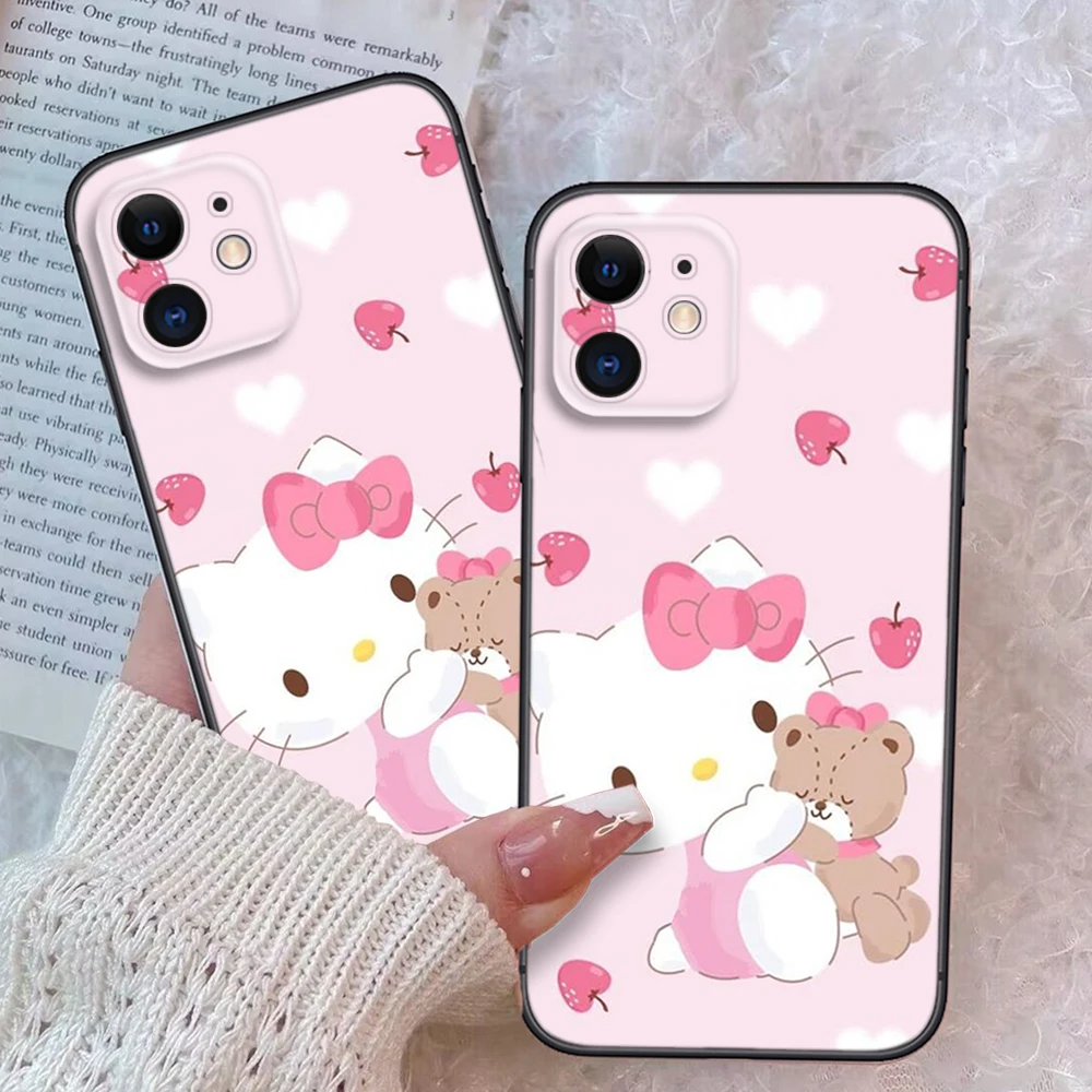 Z150 hello kittyfor Soft Case for Xiaomi 10T 11 11i 11T 12 12x 8 Lite 9 9T A1 A2 A3 Poco F2 F3 M2 M3 X2 X3 X4 pro M4 C40 M5