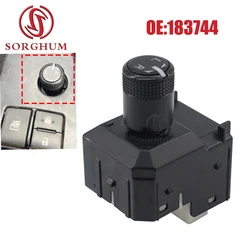 SORGHUM 183744 Rearview Control Button Knob For Toyota Hilux Revo 2016-2020 Wing Rear Mirror Adjust Master Switch 84872-0K020