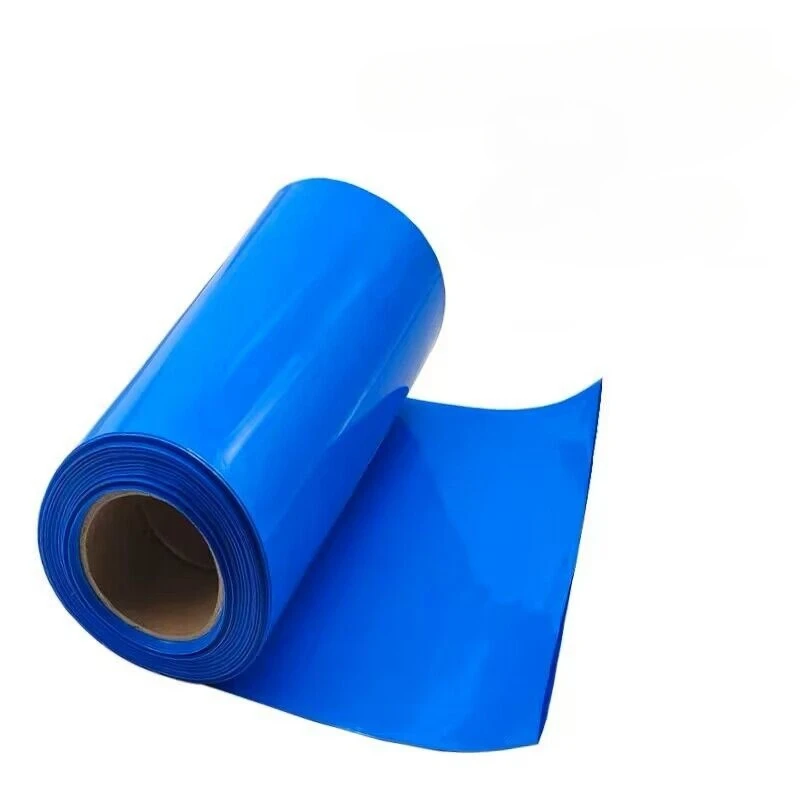 1Meter  PVC Of 18650 Battery Packs Cable Sleeve Multi Size Heat Shrink Tube Blue Shrink Insulated Shrink Tubing For Production