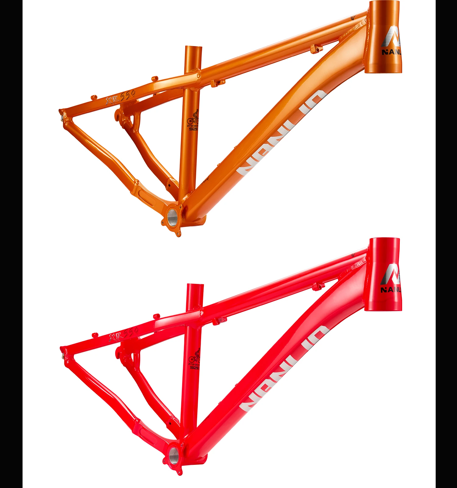 NANLIO XR550 Dirt Jump Bike Rahmen 26 27,5 Zoll Aluminiumlegierung MTB Hardtail Rahmen QR Pump Track 4X mit Sattelstützenklemme – Detail 4