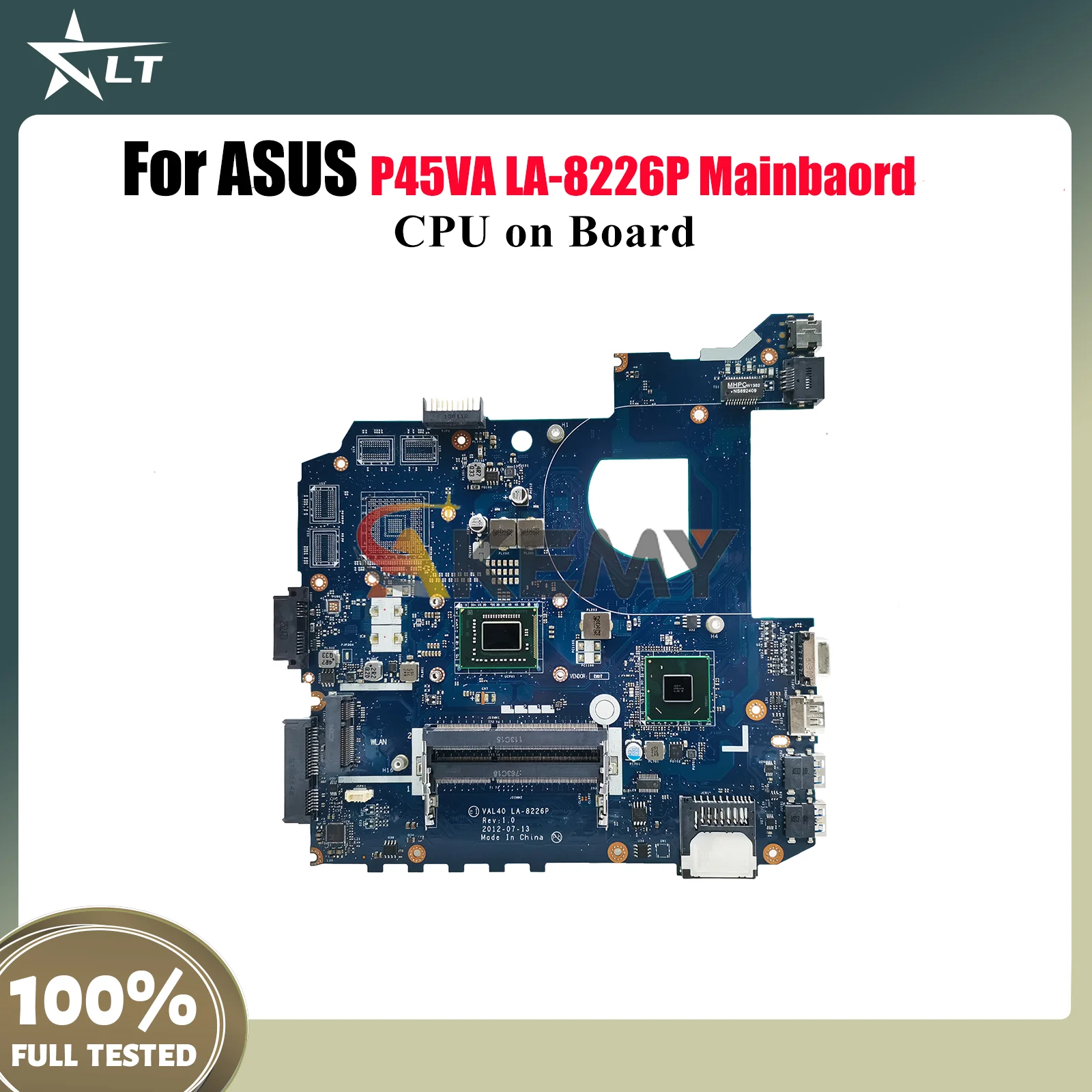 

LA-8226P Laptop Motherboard For ASUS K45A P45VA K45A Notebook Mainboard With CPU 100% tests OK fast shipping High quality
