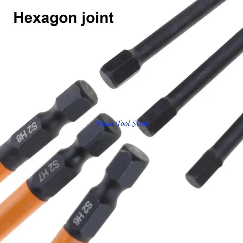 

31GJ 10 шт. 1,5/2/2,5/3/3,5/4/5/6/7/8 мм 1/4 "ударные шестигранные ключи, сверло