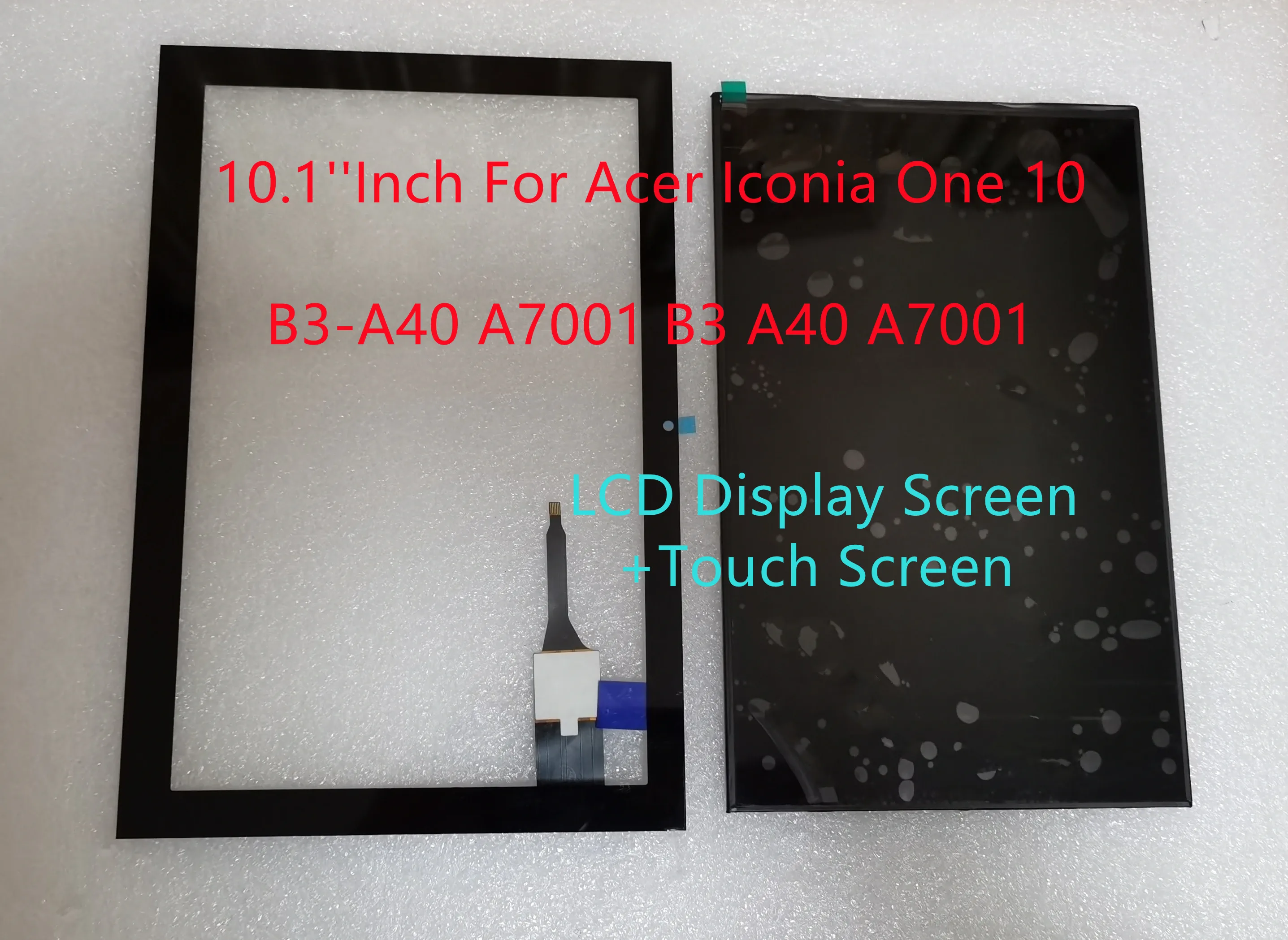 High quality 10.1''Inch For Acer Iconia One 10 B3-A40 A7001 B3 A40 A7001 LCD Display Screen+Touch Screen Digitizer Assembly Test