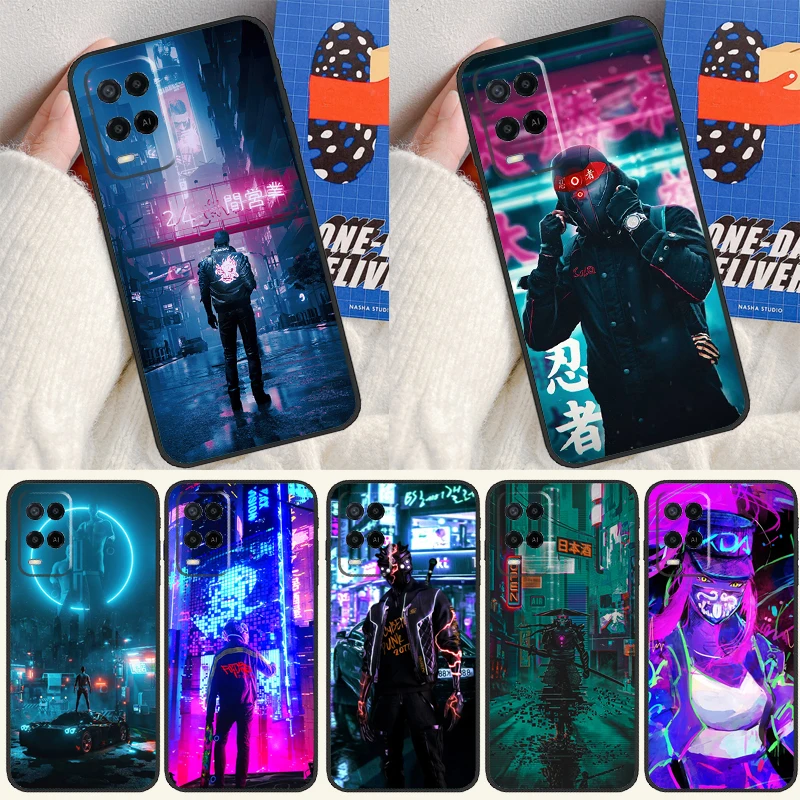 Cyberpunks Case For OPPO A83 A91 A93 A1K A15 A16 A74 A54 A94 A52 A72 A53S A5 A9 A31 A53 2020 Cover