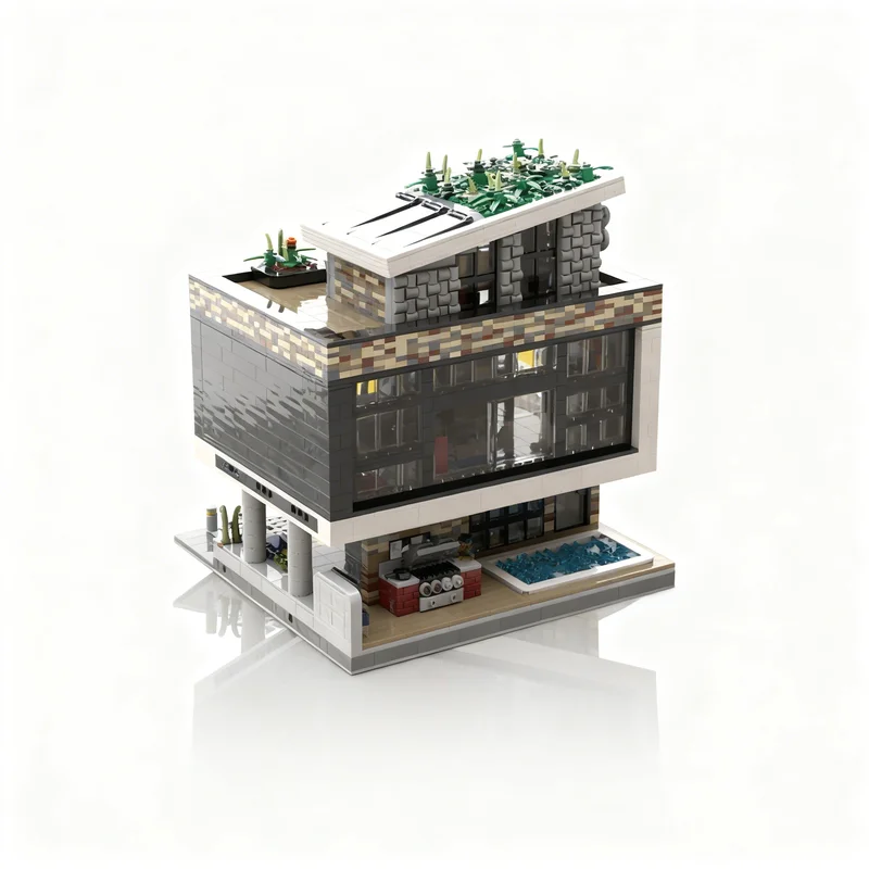 4019pcs MOC Sesto Elemente Modular Building Streetscape Model Blocks DIY Gift Creative Collectible Display Decor Premium Adult