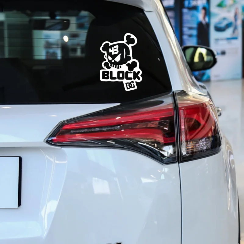 Auto Aufkleber DC Ken Block Schädel reflektierende Dekoration für Kraftstoff tank deckel Windschutz scheibe Stoßstange Kofferraum Motorräder Laptop